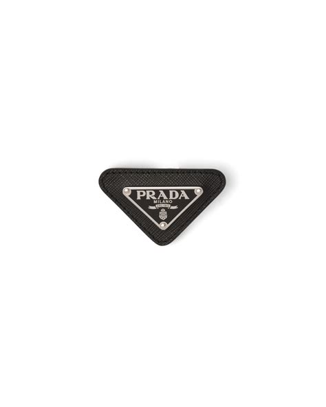 prada triangle pin|prada triangular pins.